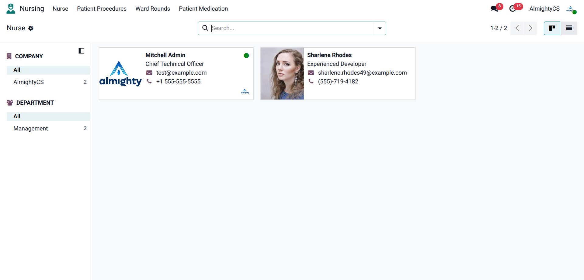 Patient Evaluation View