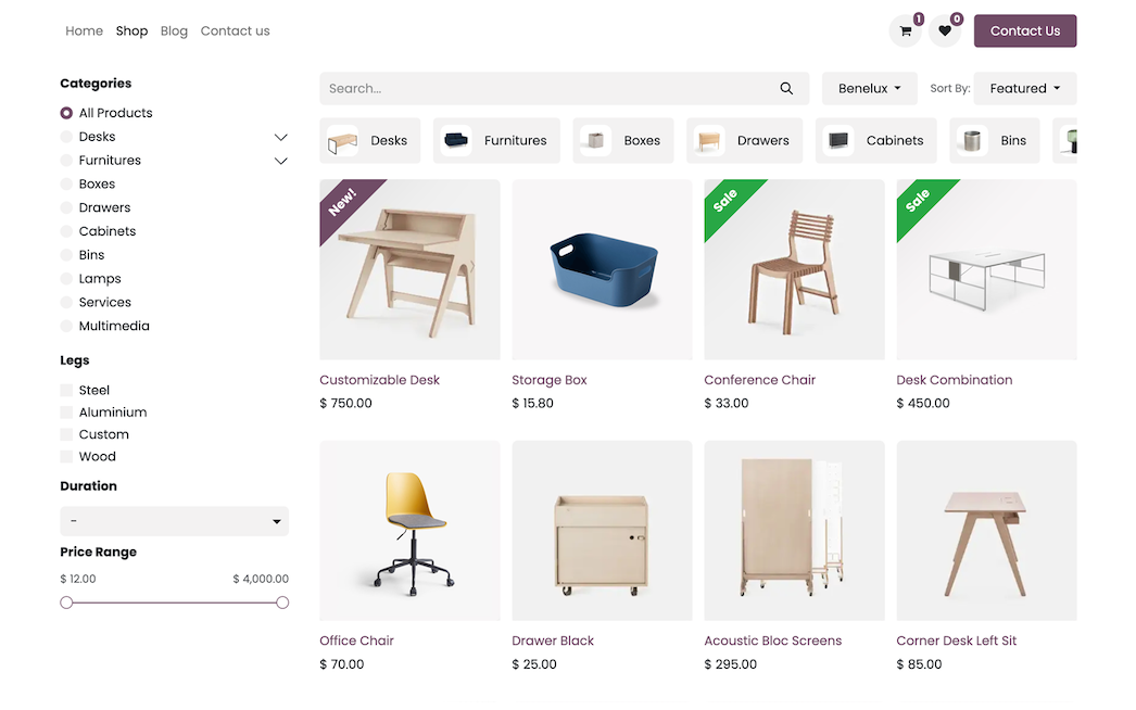 eCommerce Dashboard